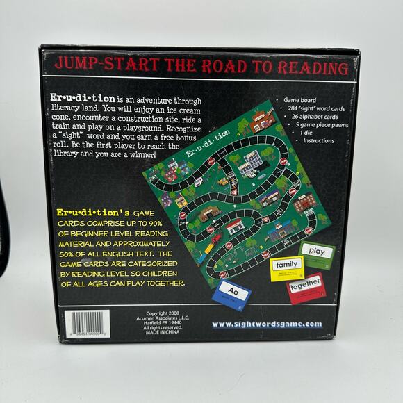 Er*u*di*tion Erudition Jump Start the Road to Reading Sight Word Edition Ages 3+ - Picture 2 of 4